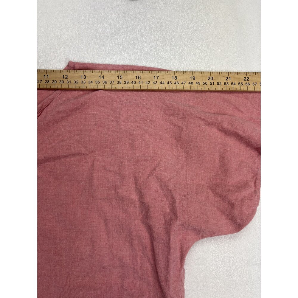 Storq Maxi Dress Size 2 Henley Dolman Sleeve Dusty Rose - Picture 10 of 12